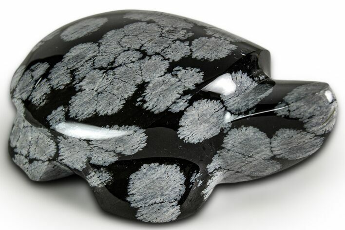 Polished Snowflake Obsidian Turtle - California #331611